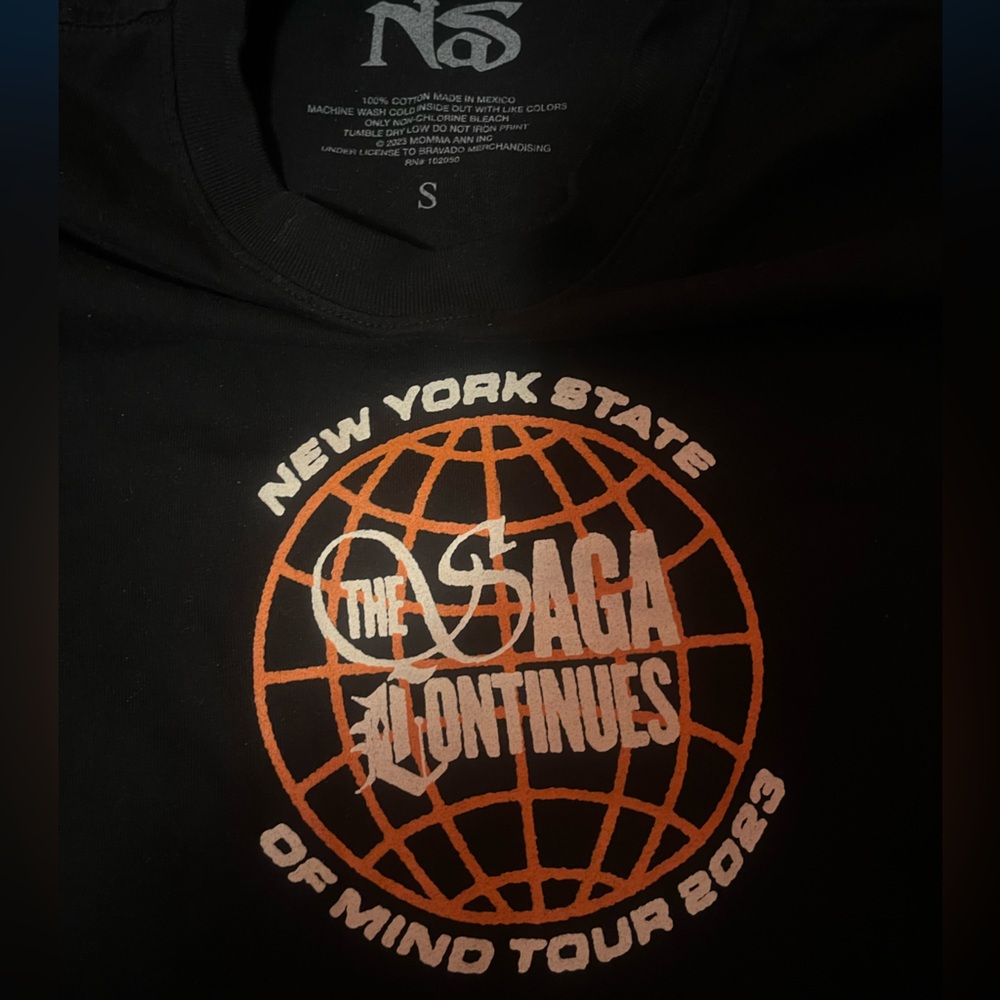 NAS- NEW YORK STATE OF MIND TOUR 2023- Tour Tshirt